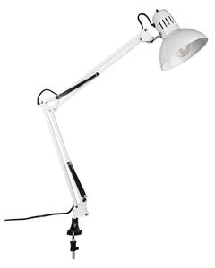 Lampada da tavolo bianca con struttura flessibile/con clip (altezza totale 73,5 cm) Tajo – Trio