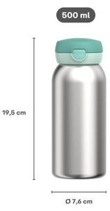 Thermos da bambini blu/argentato in plastica 500 ml Campus – Mepal