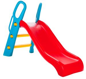 Scivolo per Bambini 64x141x92 cm in Plastica Rosso