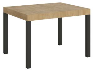 Tavolo Allungabile 120-204x80x77 cm Everyday Quercia Natura e Antracite