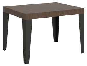 Tavolo Allungabile 120-204x80x77 cm Flame Noce e Antracite