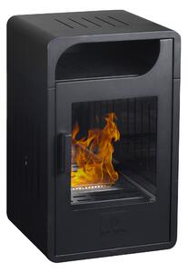 Stufa a Bioetanolo da Interno 65x40x38 cm 2,5kW Fiammetta Junior Statica Nera