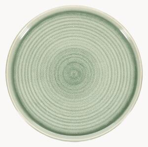 Set di 4 piatti piani Cameo Green