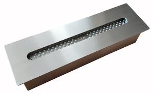 Bruciatore a Bioetanolo per Camini 33x10x7 cm 1,3L in Acciaio Inox