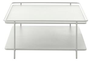 Tavolino da salotto grigio chiaro in metallo 75x75 cm Yuba – Unique Furniture