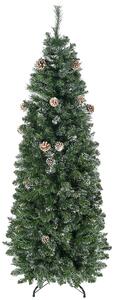 Albero di Natale Artificiale 180 cm 618 Rami con Pigne Verde