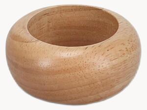 Set di 4 portatovaglioli in legno di albero della gomma Essenza