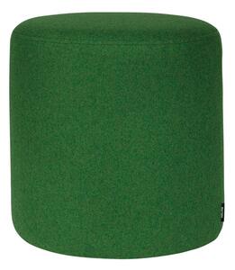 Poggiapiedi verde con rivestimento in lana Folk – noo.ma