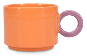 Tazza arancione in gres 280 ml Lou – ONA