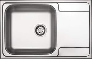 Deante | Lavello a una vasca - Acciaio inox - Igienico e salvaspazio - Ideale per le cucine piccole