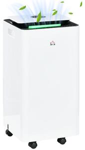 Deumidificatore Portatile da 10L 5 Modalità e Timer 25x25x50,5 cm Bianco