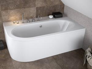 Vasca da bagno angolare Avita RIGHT 150X75 con piedini e set di scarico (con grembiule)