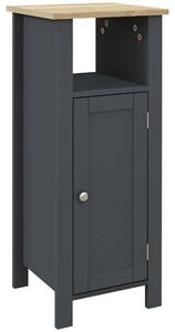 Mobile Bagno Salvaspazio 1 Anta 1 Ripiano 32x30x80 cm in Legno Truciolare e MFD Grigio