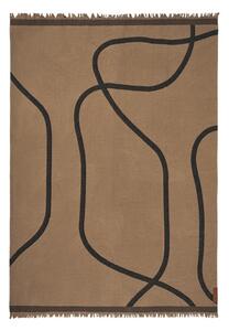 Coperta marrone chiaro 130x175 cm Shadow – Mette Ditmer Denmark