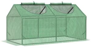 Serra da Giardino 120x60x60 cm con Copertura in PE Verde