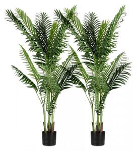 Set 2 Piante Artificiali con Vaso Ø 110x160 cm Kenzia in Plastica