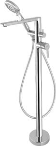 Freestanding bathtub mixer with shower set