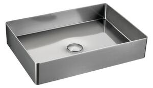 Lavabo argentato in metallo 50x35 cm Aurum – Sapho