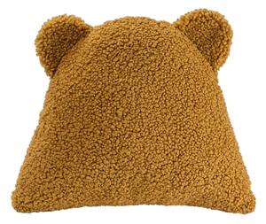Cuscino per divano da bambini marrone con rivestimento in bouclé Bear – Wigiwama