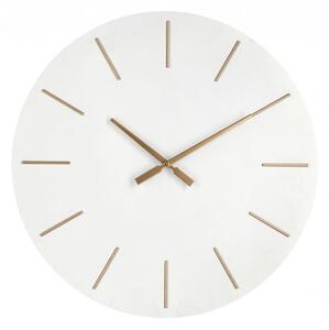 Orologio da Muro Ø 60x5 cm Timeline in Legno Bianco