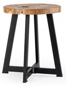 Tavolino Ø 40x45 cm Elwood in Legno