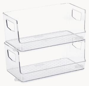 Set di 2 scatole portaoggetti in plastica Maison