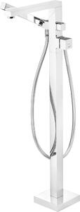 Freestanding bathtub mixer with shower set