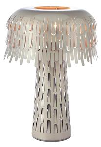 Lampada da tavolo greige con paralume in metallo (altezza totale 38 cm) Verbera – Markslöjd