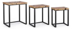 Set 3 Tavolini Elwood in Legno