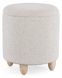 Sgabello Contenitore Ø 36x39,5 cm Zena in Bouclè