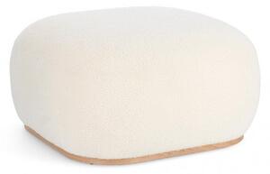 Pouf Ø 68,5x36 cm Cozy Japandi in Tessuto Bianco