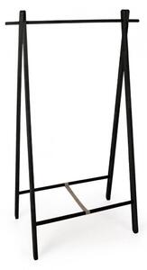 Appendiabiti da Terra 91x50x151 cm Daiki in Legno Nero