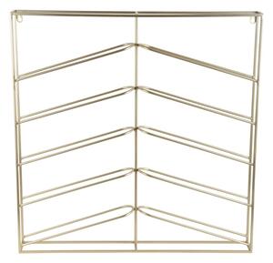 Portabottiglie da parete dorato in metallo numero di bottiglie 10 67x66x7,5 cm Cuadro – PT LIVING