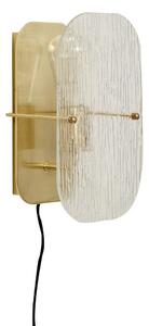 Lampada da parete per presa di corrente in ottone Ruffle - Hübsch