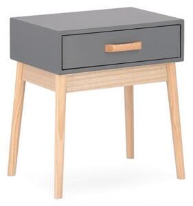 Mobiletto con Cassetto 43x30x48 cm Ordinary in Legno Grigio