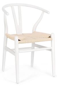 Sedia 49x42x78 cm Artas in Legno Bianco