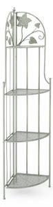 Scaffale Angolare 48x35x165,5 cm Harriet in Acciaio Salvia