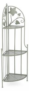 Scaffale Angolare 49x33x126 cm Harriet in Acciaio Salvia