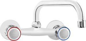 Wall-mounted washbasin mixer