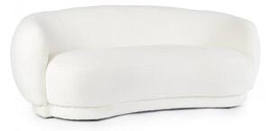 Divano 2 Posti 191x93x73 cm Tecla in Bouclè Bianco