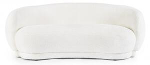 Divano 2 Posti 191x93x73 cm Tecla in Bouclè Bianco