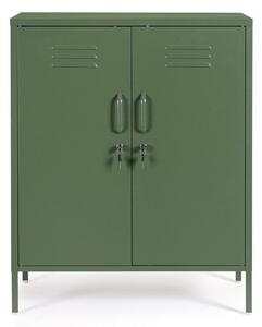 Mobile Basso 2 Ante 40x80x101,5 cm Cambridge in Acciaio Verde