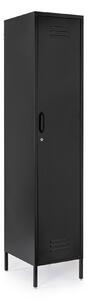 Armadio 1 Anta 46x38x185 cm Cambridge in Acciaio Nero