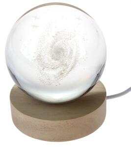 Decorazione luminosa di colore naturale con ricarica USB ø 8 cm – Dakls