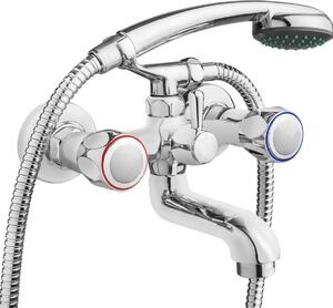 Bathtub mixer with shower set