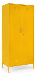 Armadio 2 Ante 50x80x185 cm Cambridge in Acciaio Giallo