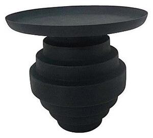 Tavolino Ø 40x35 cm Alka in Acciaio Nero