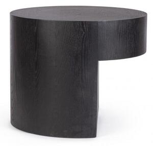Tavolino Ø 50x40 cm Stanwood in Legno Nero