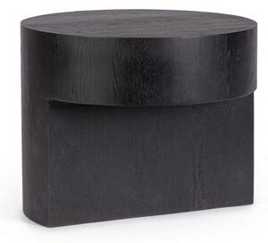 Tavolino Ø 50x40 cm Stanwood in Legno Nero