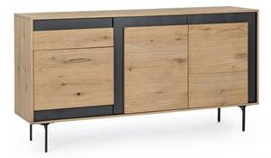 Credenza 3 Ante 1 Cassetto 160x40x85 cm Stanwood in Legno